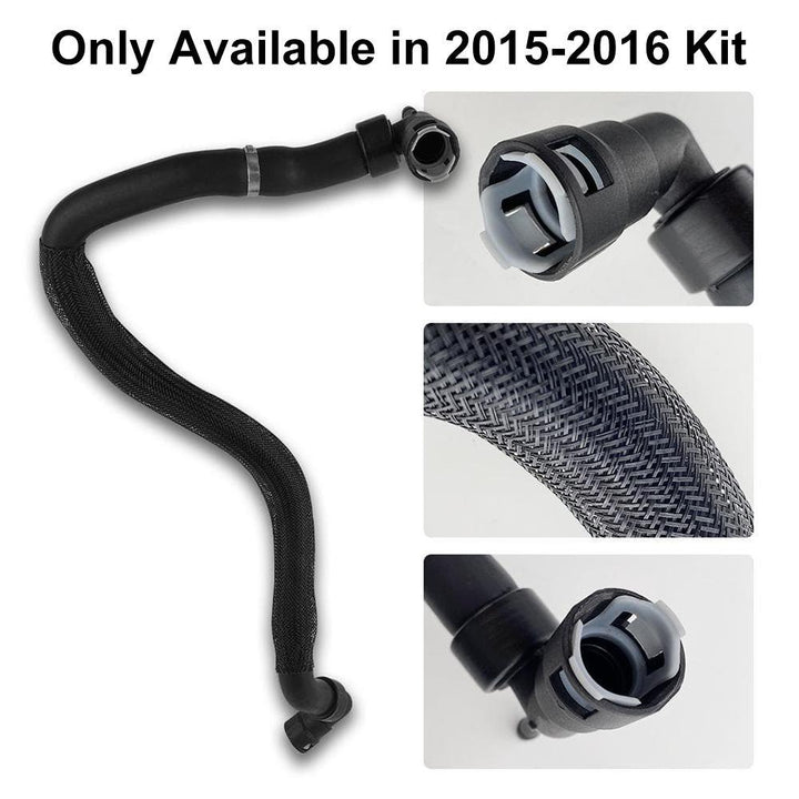 2011-2019 Powerstroke 6.7L EGR Delete Kit w/Coolant Bypass Black for Ford F250 F350 F450 F550 - 9PHX